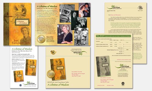 Graphic Design Sample: Direct Response Mailer for Book