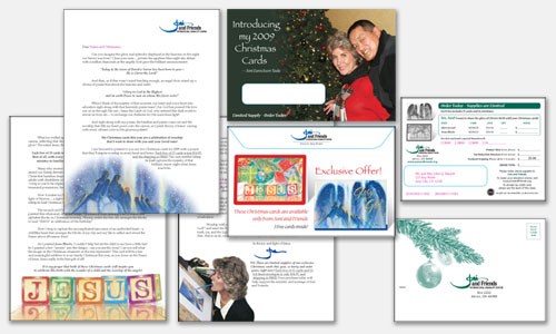 Graphic Design Sample: Christmas Card Direct Response Mailing