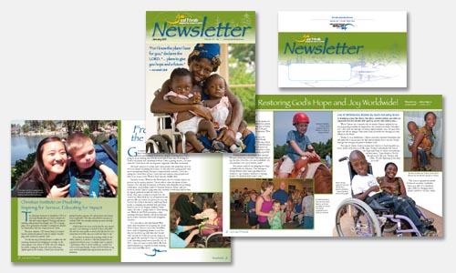 graphic design sample: newsletter design graphic design sample: newsletter design