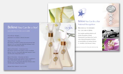 Graphic Design Sample: full-color postcard design 