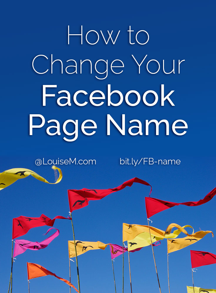 How to Change Your Facebook Page Name 2015