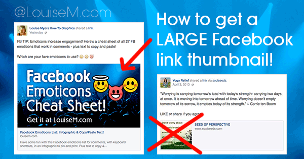 The Secret to Getting a Large Facebook Link Thumbnail