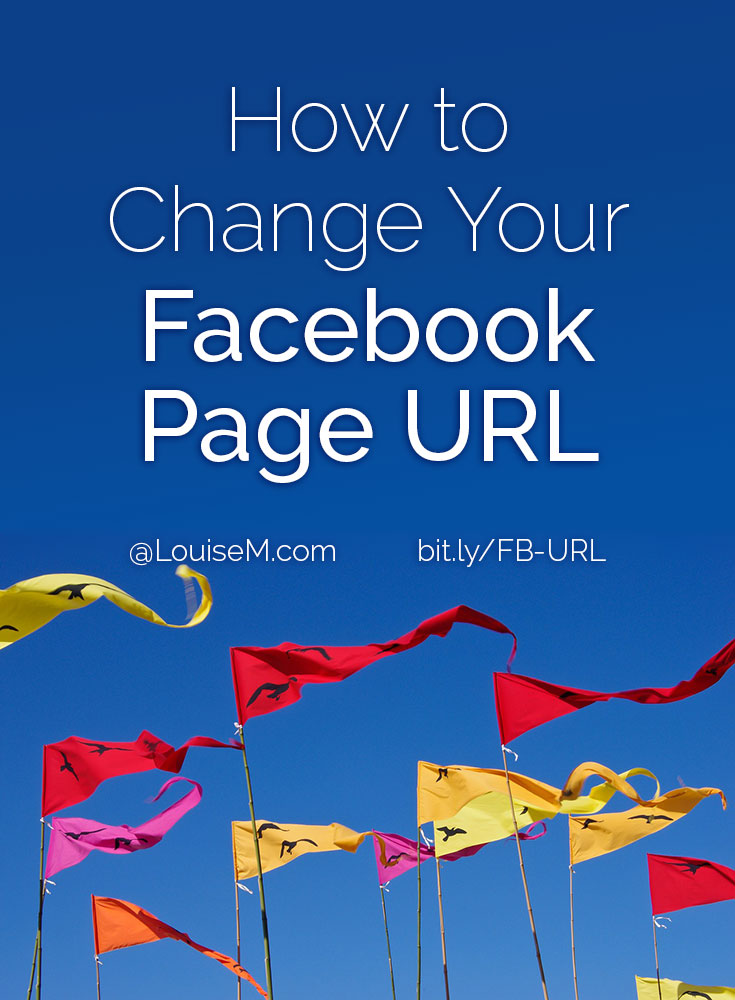 change my facebook fan page url