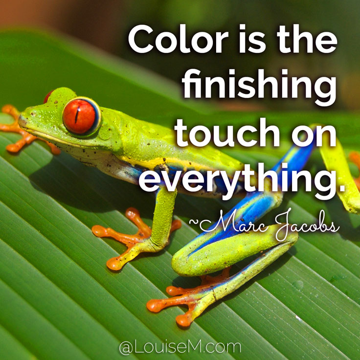 To me, beauty and makeup and color is like the finishing touch on everything. ~Marc Jacobs