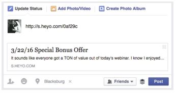 Don't share your social media contest like this!