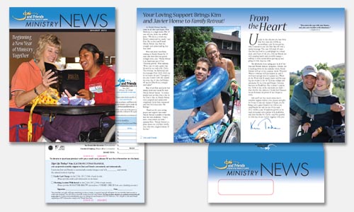 january newsletter graphic design sample