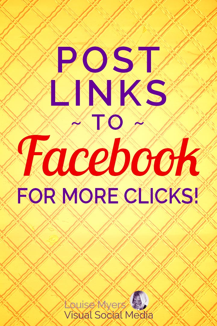 How to post links to Facebook pin image