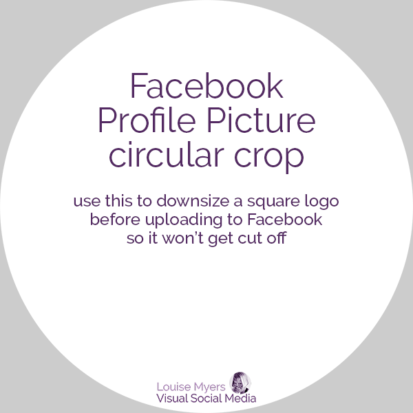 facebook profile picture circular template.
