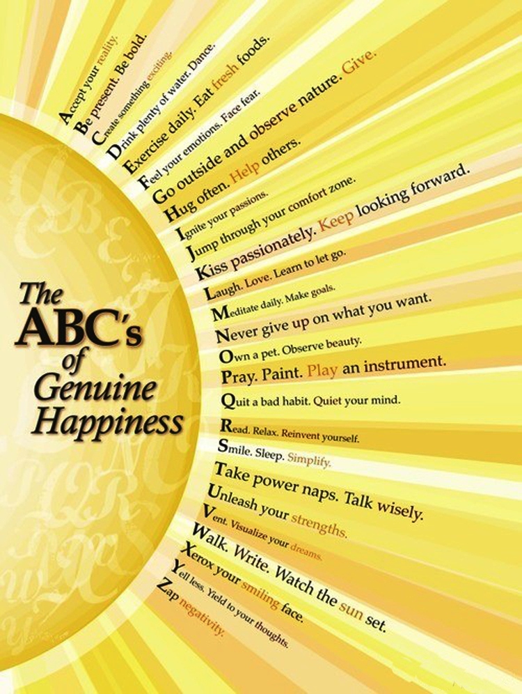 The ABC's of Genuine Happiness Poster