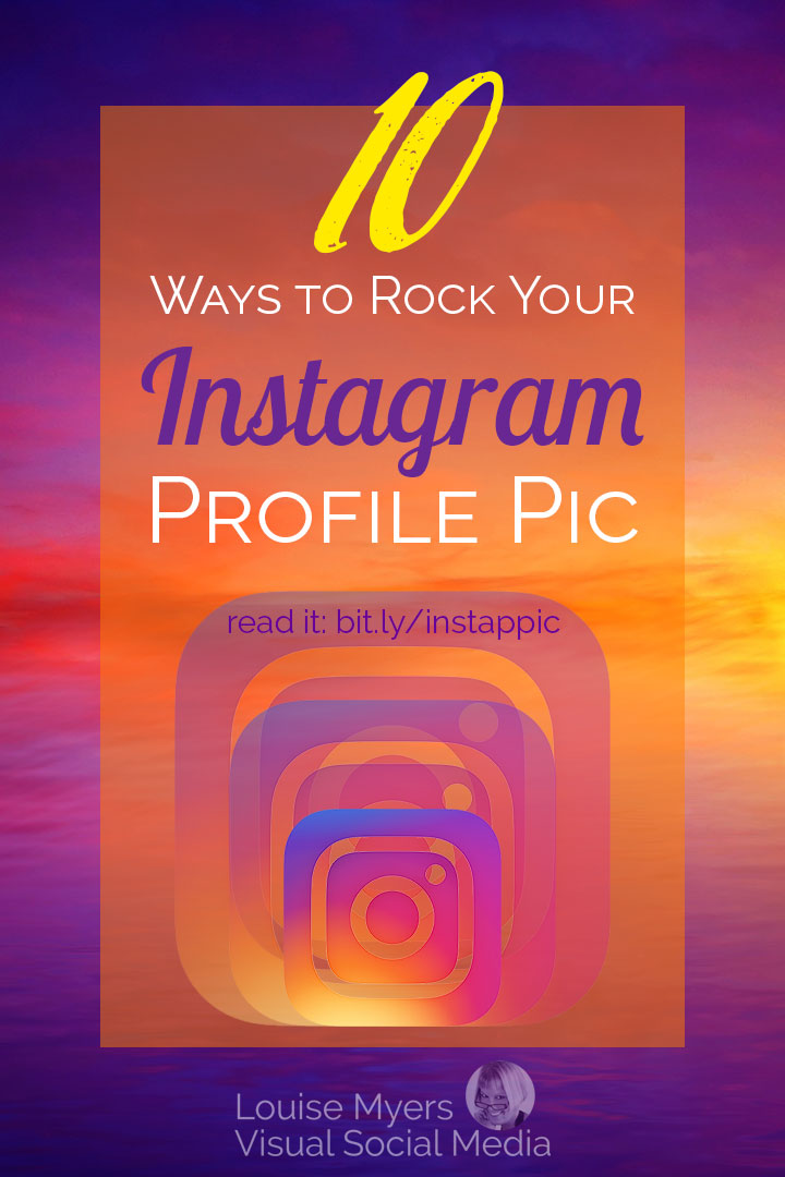 Instagram profile picture pinnable image