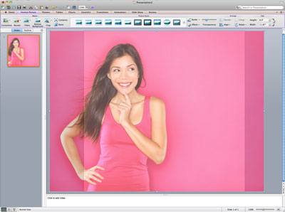 how to make a background picture on a power point