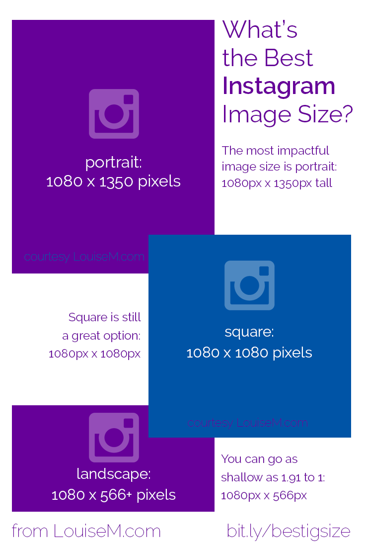 What's the Best Instagram Image Size 2017? Infographic