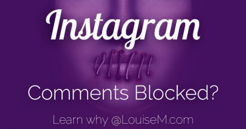 Instagram Comments Blocked? How To Stop It [2022] | LouiseM