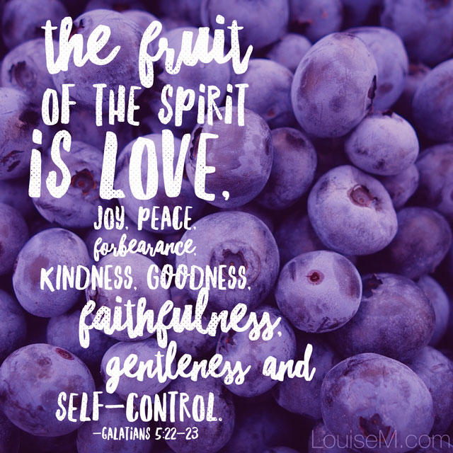 WordSwag app for quote graphics: Fruit of the Spirit, Galatians