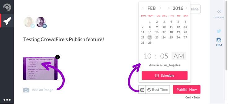 One option for scheduling posts to Instagram is CrowdFire Publish.
