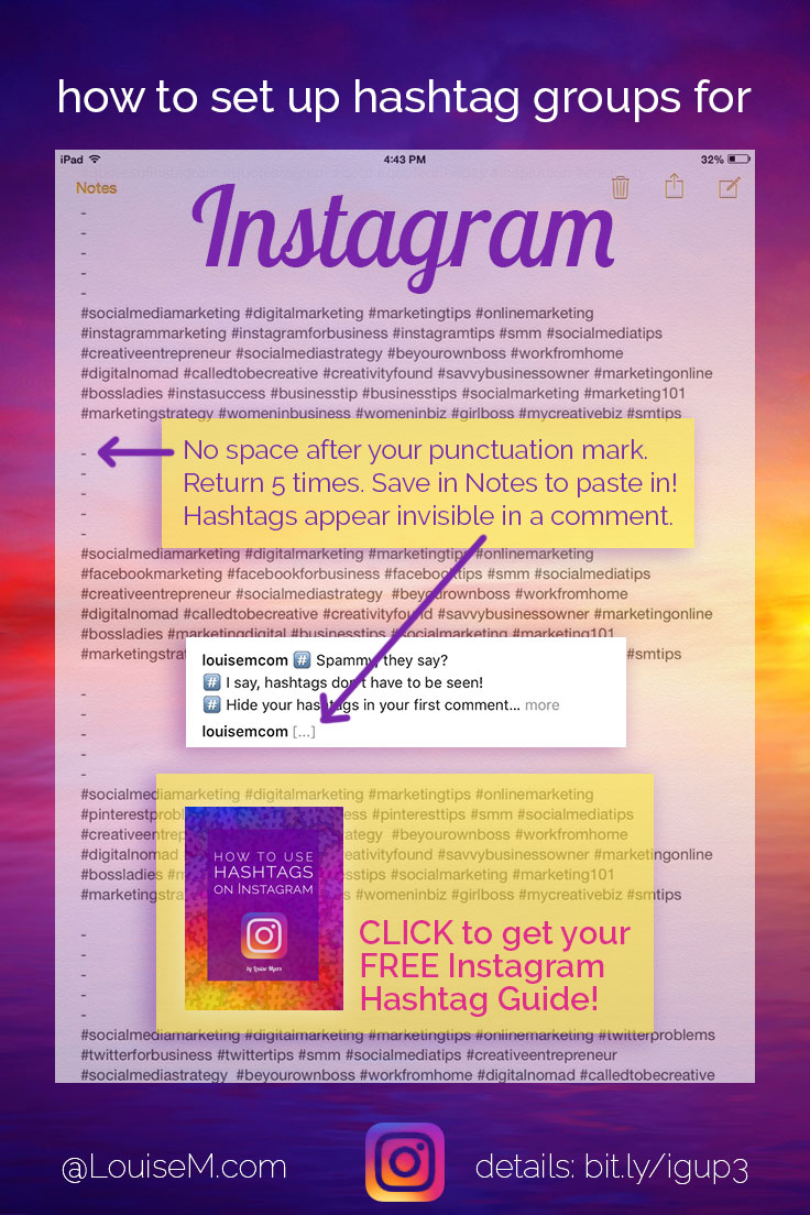 how to hide Instagram hashtags.