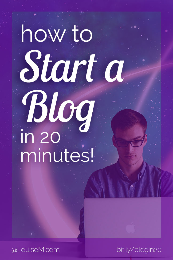 How to Start a Blog in 20 Minutes