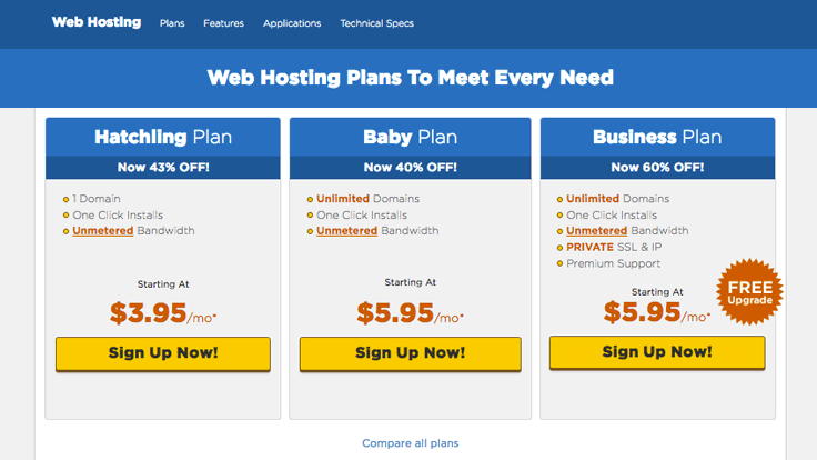 acquistare un piano di hosting con domini illimitati
