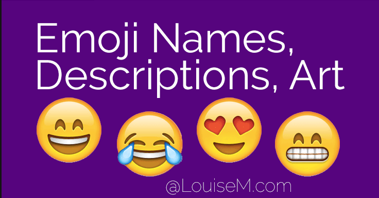 Genius! List of Emoji Names, Descriptions, and Art 