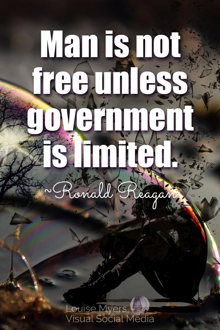 ronald reagan freedom quote image