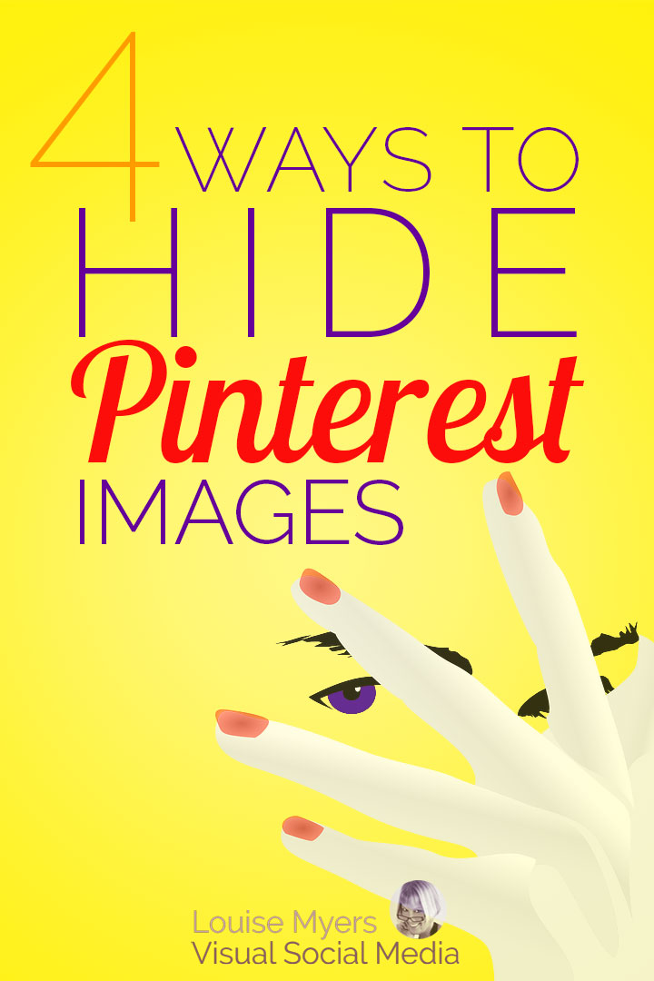 how to hide Pinterest images pinnable image