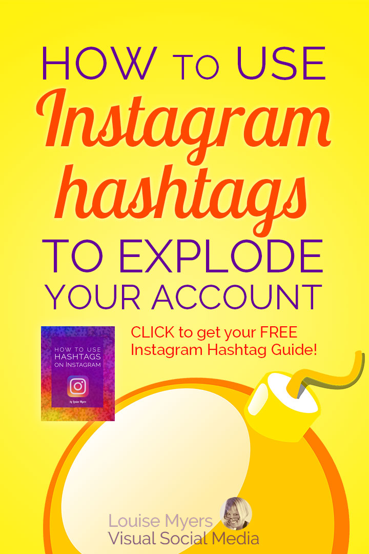 how to use hashtags on Instagram pinnable graphic.