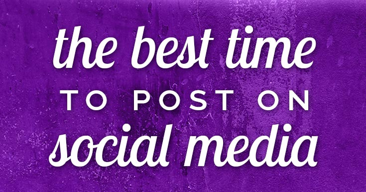 best time to post on social media banner image