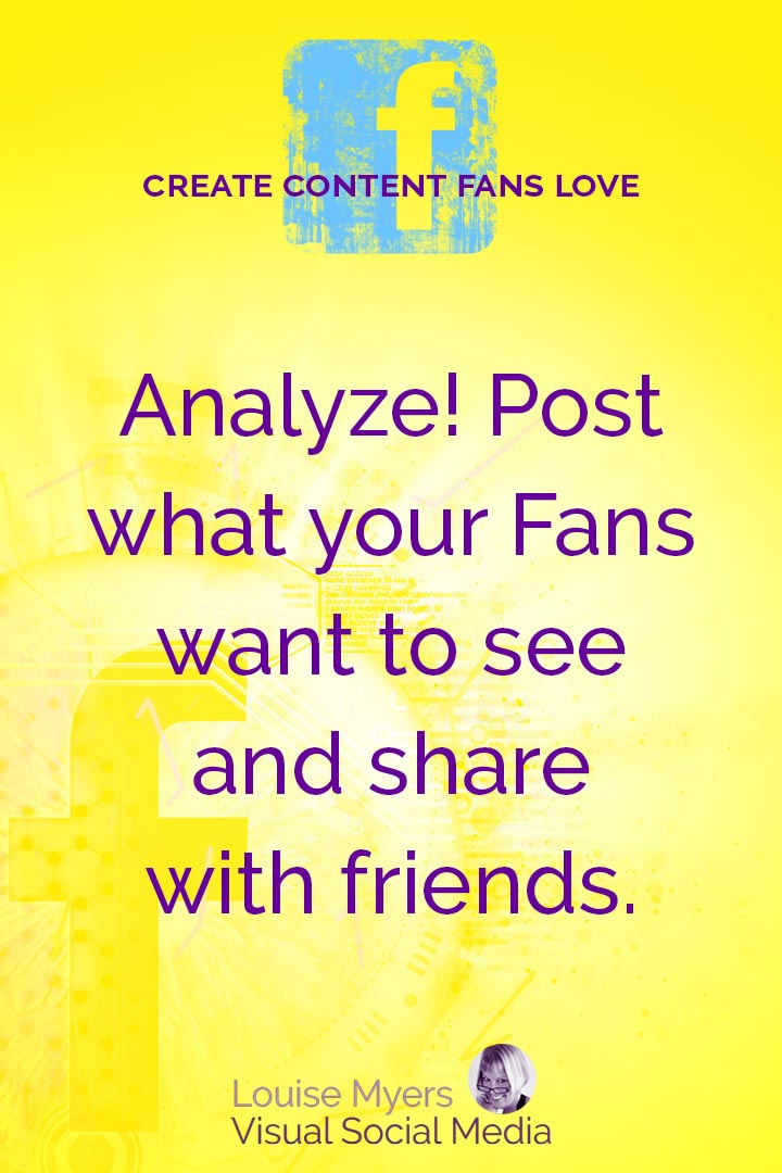 share Facebook content your Fans Want to read graphic