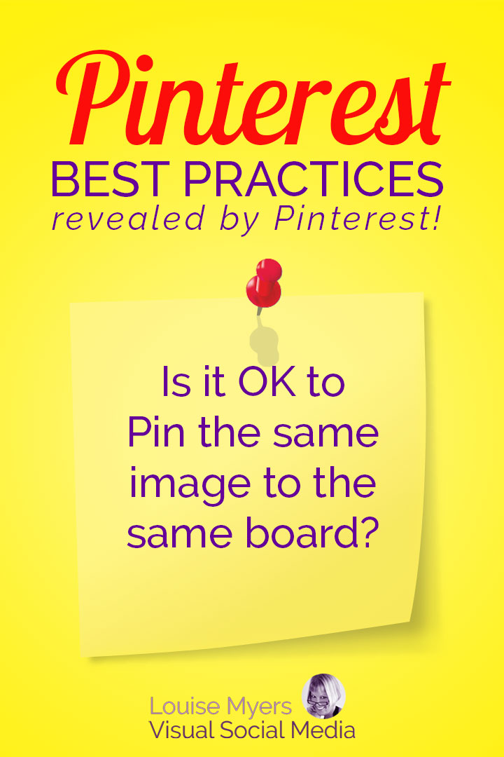 Pinterest marketing tip: Is it OK to Pin the same image to the same board?