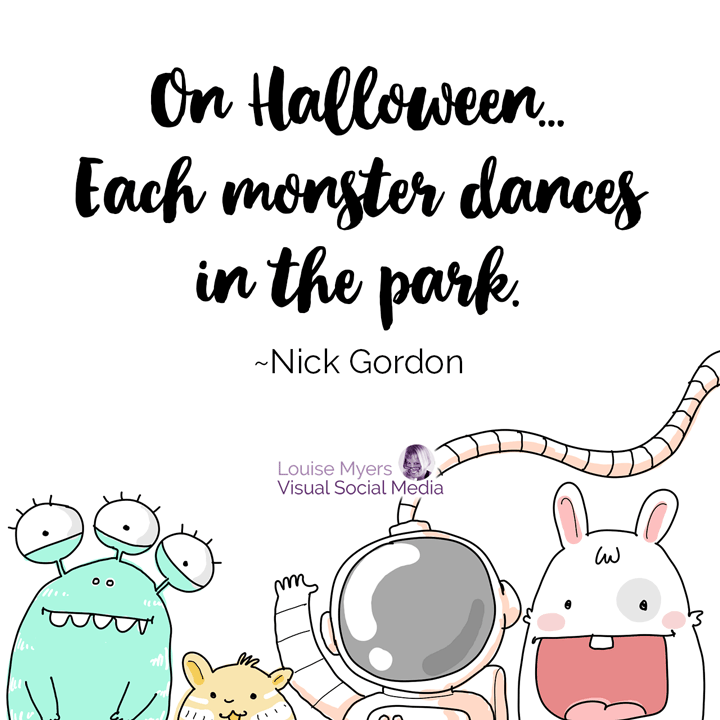 Cute Halloween quote little monsters