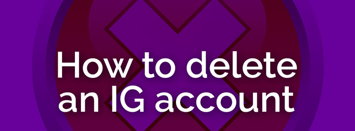 How to delete Instagram account banner