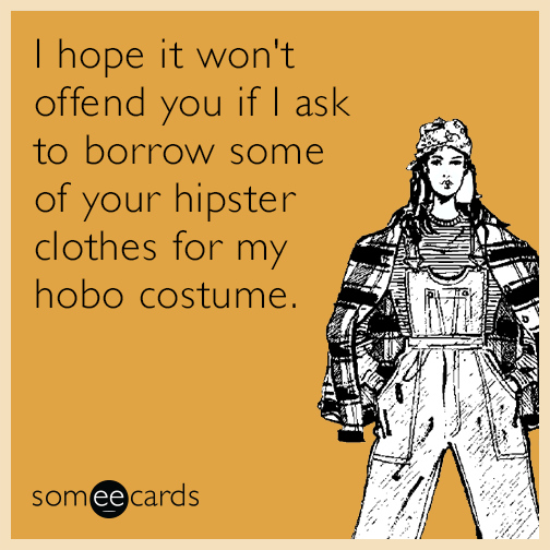hipster Halloween quote
