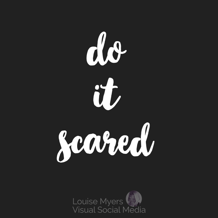Do it scared inspirational quote