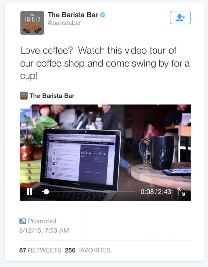 Twitter promoted video size