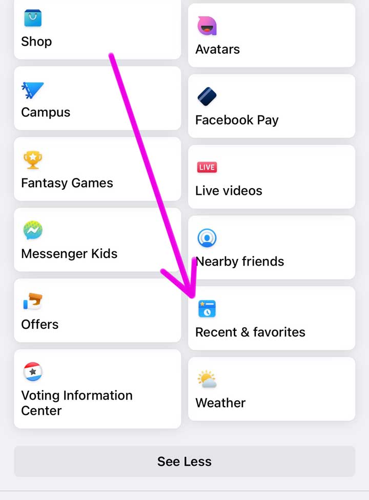 how to see most recent posts on FB mobile.