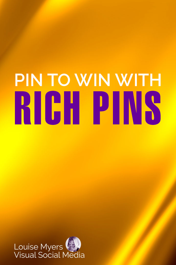 add Rich Pins to pop your Pinterest pins