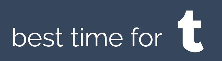 Best time to post to Tumblr banner