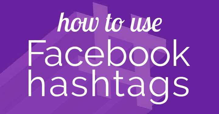 Facebook hashtags header graphic