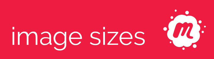 red Meetup image sizes banner.