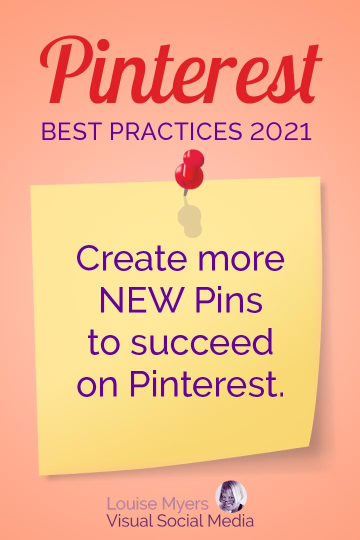 Create more new Pins to succeed on Pinterest