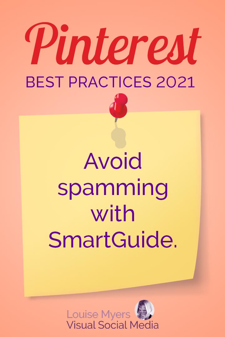 Avoid spamming Pinterest with Tailwind SmartGuide