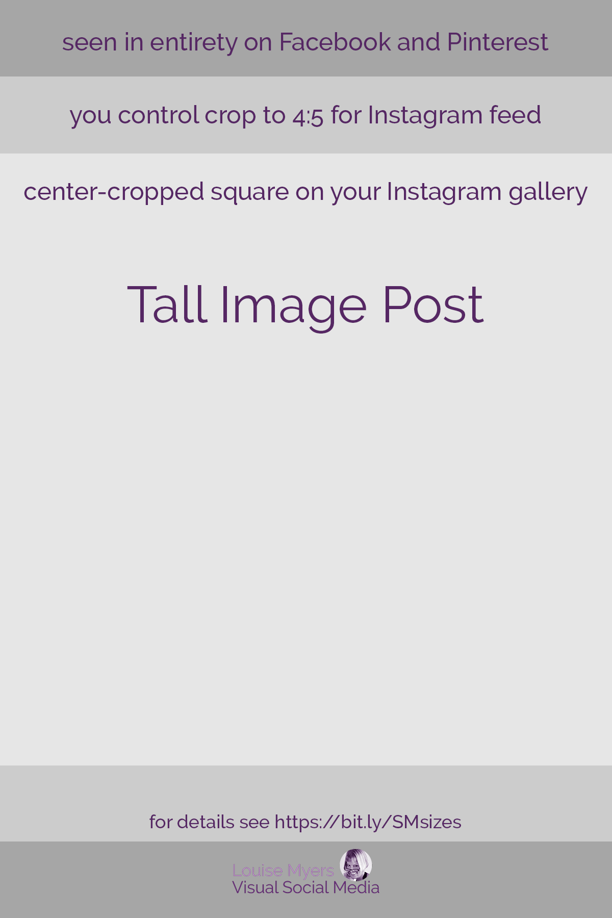 template for tall social media image posts.