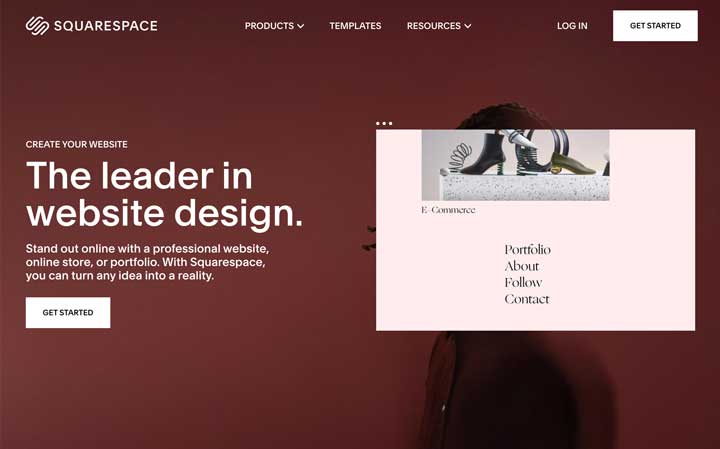 Squarespace banner image example.