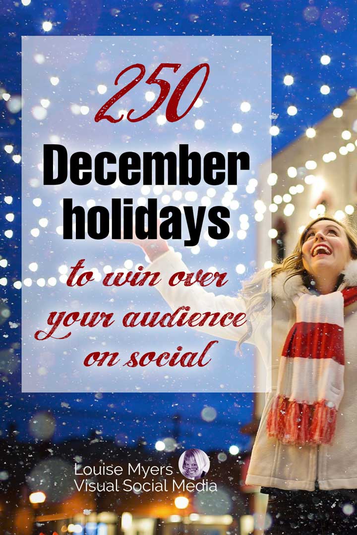 happy winter photo with txt december holidays to win over your audience.