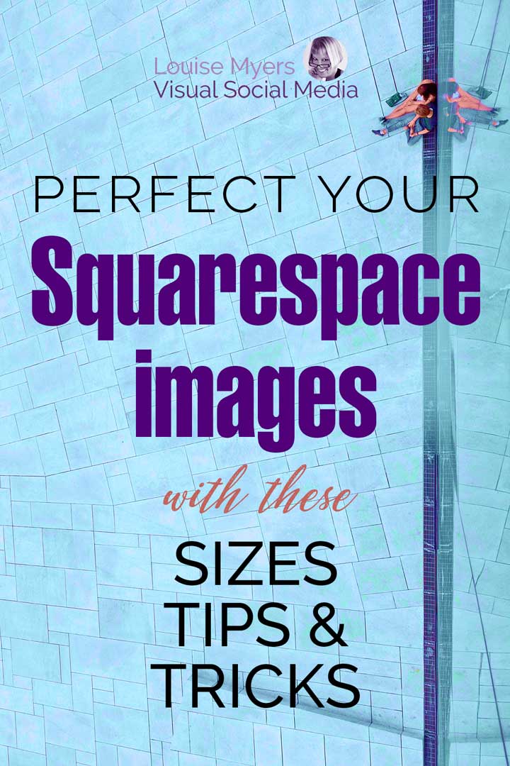 perfect your Squarespace images text on aqua photo background.