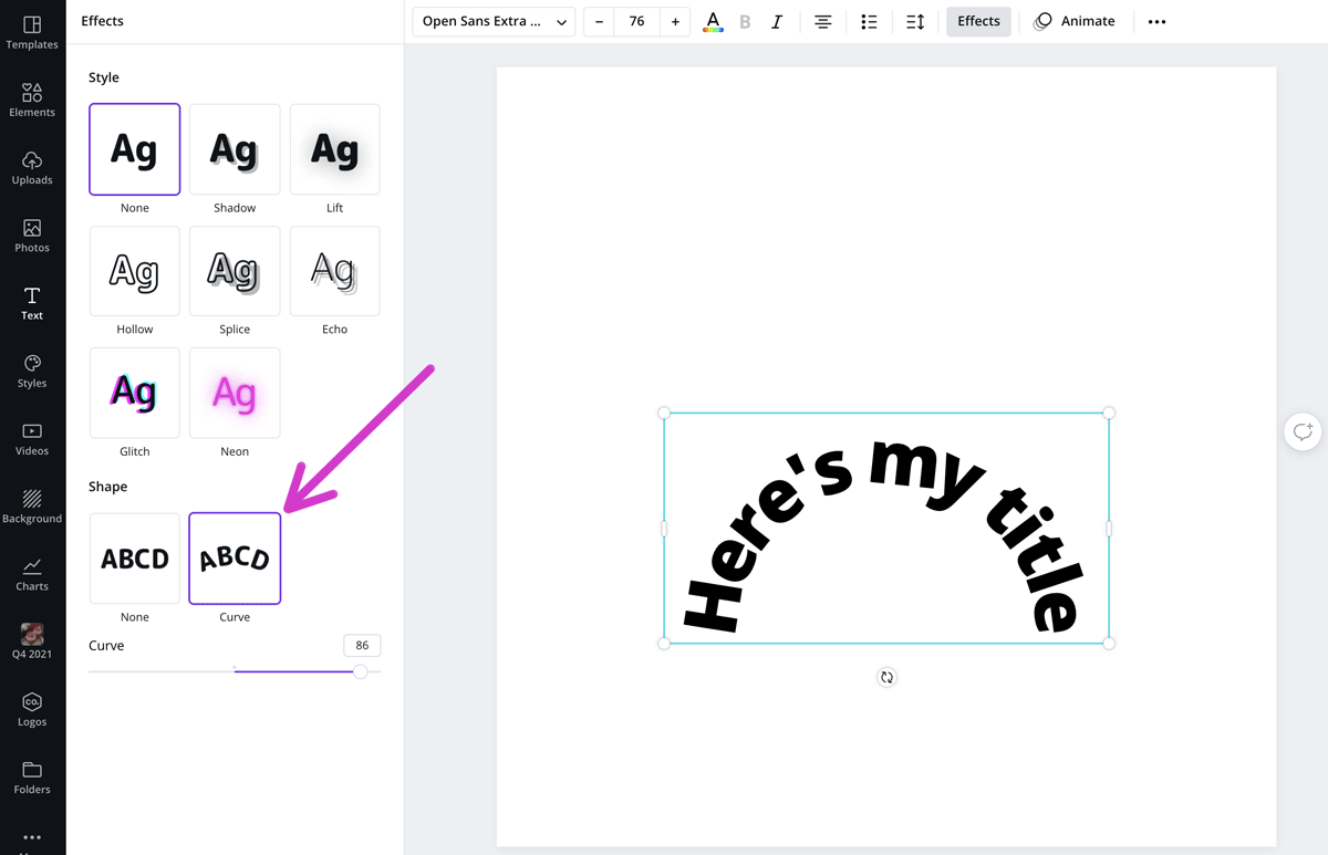 How To Make A Curve Text In Canva - Printable Templates Free