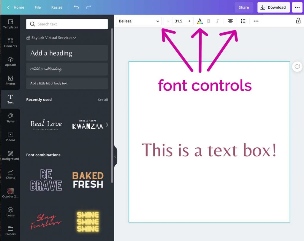 How to Add a Text Box in Canva for Easy Awesome Designs | LouiseM