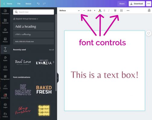 How To Add A Text Box In Canva For Easy Awesome Designs | LouiseM