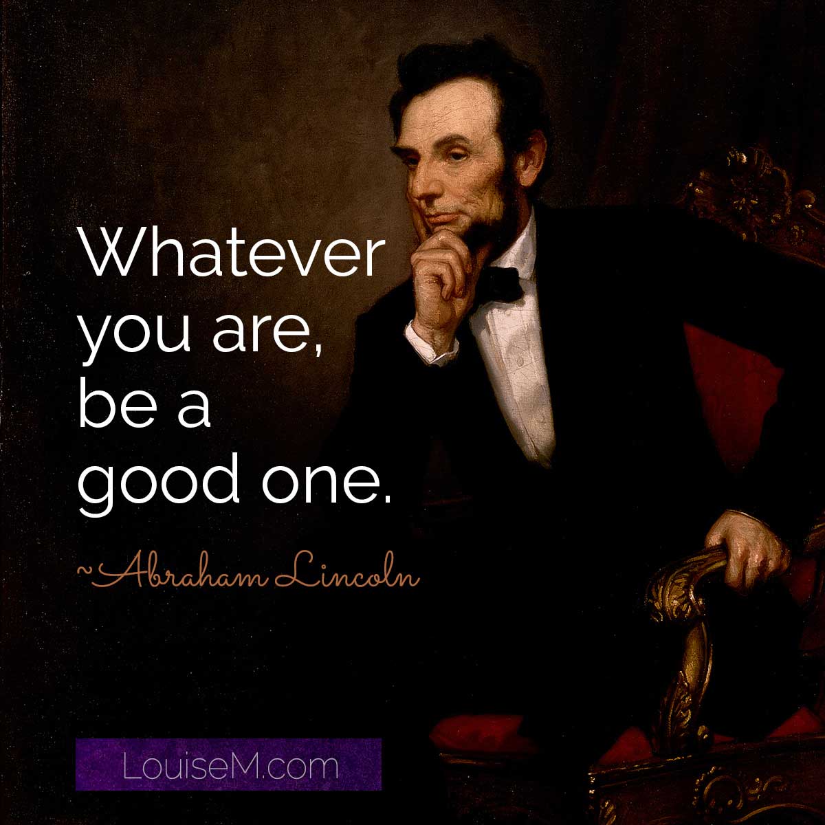 abraham lincoln quote on photo for his birthday February 12.
