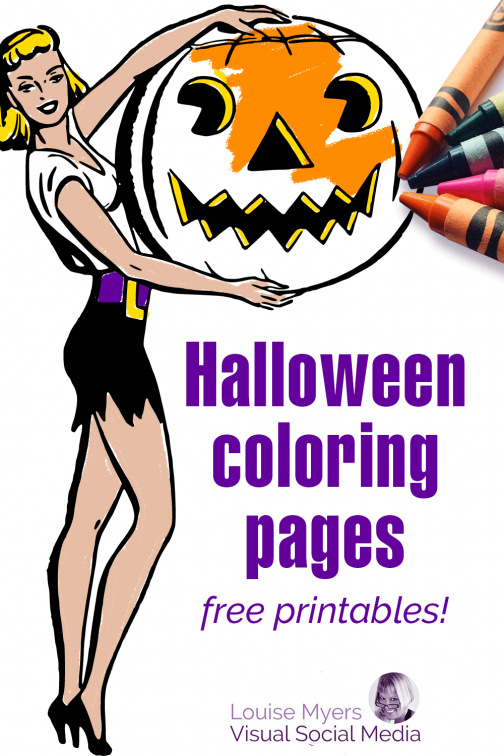 10 Halloween Coloring Pages for Kids & Adults: FREE Printables! | LouiseM